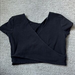 Black Wrap Top